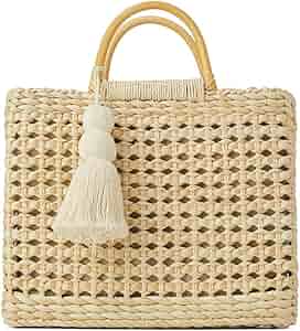 ◆◇✴︎TIKI ✴︎Bamboo Bag◆◇✴︎新品未使用✴︎ Amazon.com: QZUnique Straw Bucket Bags for Women Top Handle